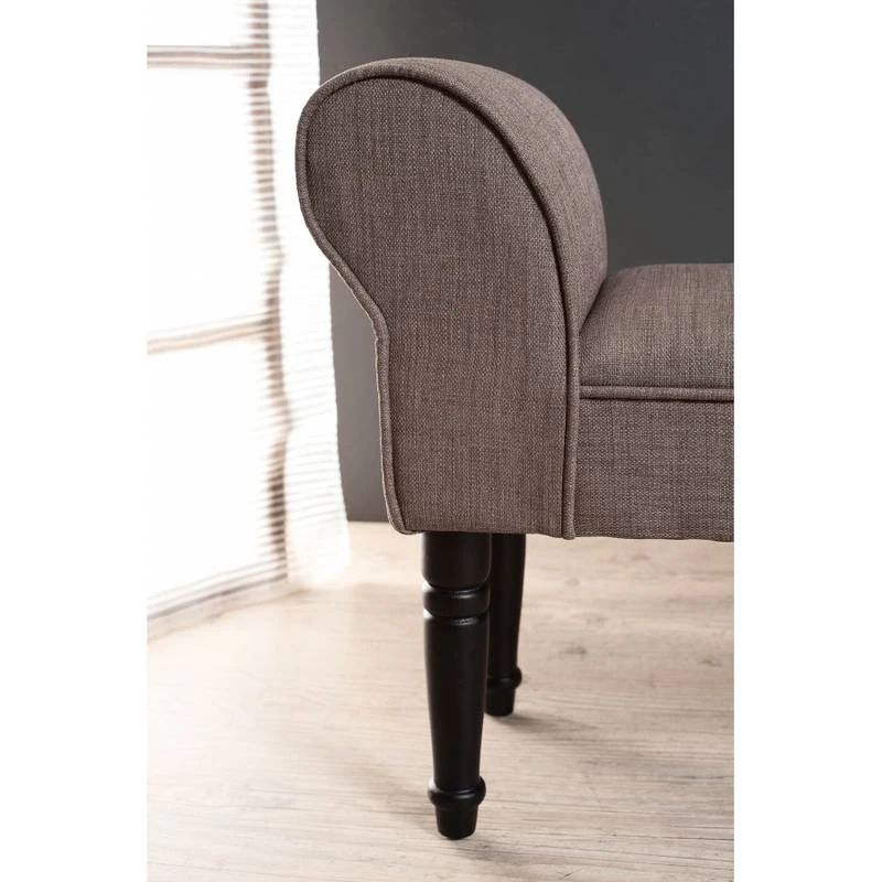 Banc De Lit Tissu Couleur Havane 3 Banc De Lit Tissu Couleur Havane – Image 3