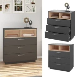 Commode Beatrice Blanc/sonoma -Wenko Soldes Boutique 00c47d33e45642f9a8e262155f78242d