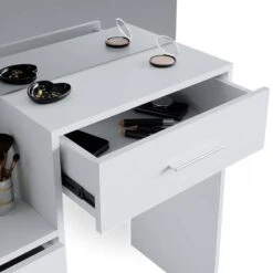 Coiffeuse Conrada Blanc & LED -Wenko Soldes Boutique 0324b528baec49afa4860f6b27c24674