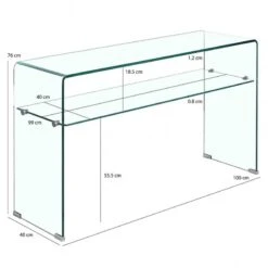 Console En Verre Avec étagère - ICE 9 Console En Verre Avec étagère - ICE -Wenko Soldes Boutique 03255ec5643740c0a6d56b56a6d904bb