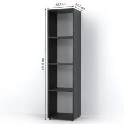 Etagère Ludus Noir 4 Compartiments -Wenko Soldes Boutique 0335355119b041748adb2f14811177d5