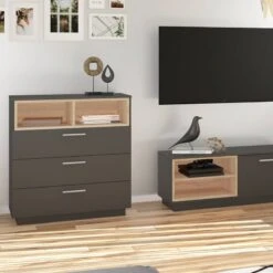 Commode Beatrice Blanc/sonoma -Wenko Soldes Boutique 05b990d7158f4376ac499fe681c2932d