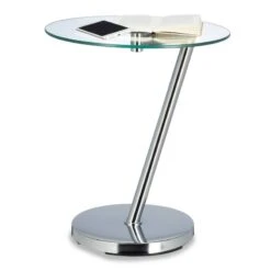 Table D’appoint Ronde En Verre Et Métal -Wenko Soldes Boutique 05f55a06e4b241f799419f274c267d4f