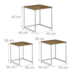 Table Gigogne Lot De 3 Bois -Wenko Soldes Boutique 0777dfa2797a469db55aa43054c93f5d