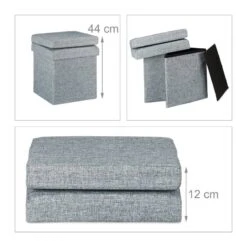 Tabouret De Rangement Pliant En Lin -Wenko Soldes Boutique 07d0f21a153744e8ab499a67ec756050