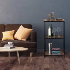 Étagère Sur Pieds Carrée à 3 étages -Wenko Soldes Boutique 08f0d7ebad1044b9854d5ab83e3a2ea1