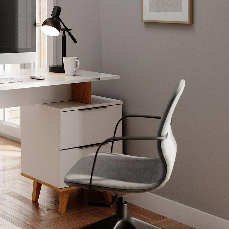 Bureau Neptune L Blanc/sonoma 4 Bureau Neptune L Blanc/sonoma – Image 4
