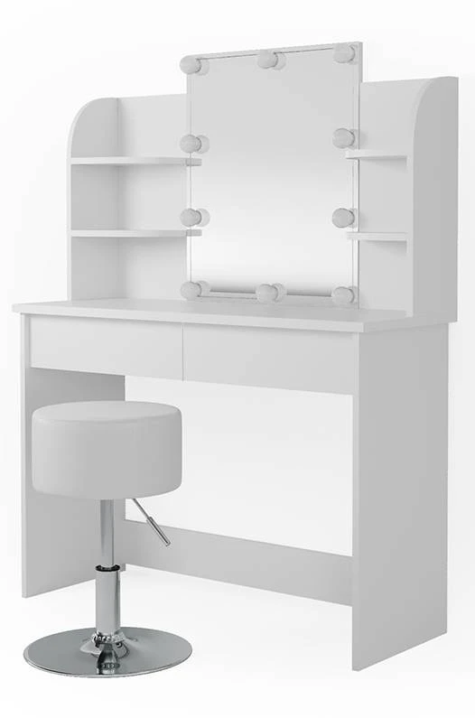 Coiffeuse Charlotte Avec Tabouret Et LED 8 Coiffeuse Charlotte Avec Tabouret Et LED – Image 8