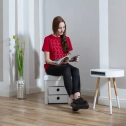 Tabouret De Rangement Carré Pliant -Wenko Soldes Boutique 09df7225c3f5487294a732326f2c9ae2