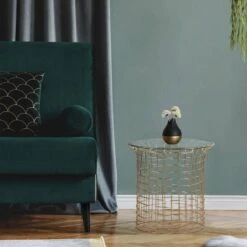 Table D'appoint 40x40x45cm Noir/or -Wenko Soldes Boutique 0d3f647ae11c4dc8aafc68cd51219f1a