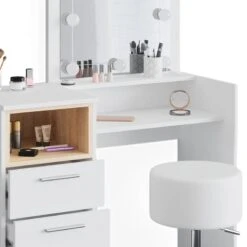 Coiffeuse Beatrice Blanc/sonoma (3 él.) -Wenko Soldes Boutique 0facfdb0a0b34f2f922a0b5582d7d94b