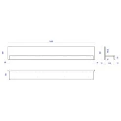 Tablette Murale Buzan -Wenko Soldes Boutique 1000223906 210202 14162000001 SKETCH DETAILS P000000001000223906 sketch