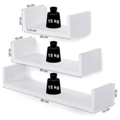 Tablettes Murales Victorville (lot De 3) -Wenko Soldes Boutique 1000226203 200922 17385500110 SKETCH DETAILS P000000001000226203 sketch