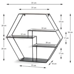 Étagère Murale Keila -Wenko Soldes Boutique 1000267361 210518 16033100008 SKETCH DETAILS P000000001000267361 sketch