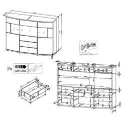 Buffet Intento I -Wenko Soldes Boutique 1000288186 210827 12095600056 SKETCH DETAILS P000000001000288186 sketch