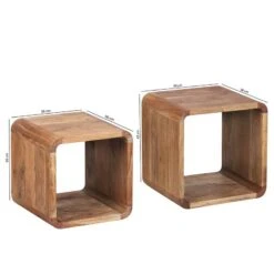 Tables Gigognes Bornh (lot De 2) 8 Tables Gigognes Bornh (lot De 2) -Wenko Soldes Boutique 1000296362 210929 063329000561 SKETCH DETAILS P000000001000296362 sketch