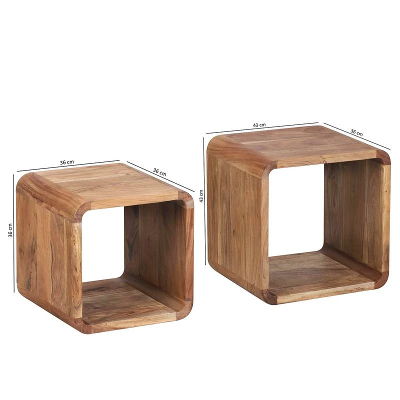 Tables Gigognes Bornh (lot De 2) 3 Tables Gigognes Bornh (lot De 2) – Image 3
