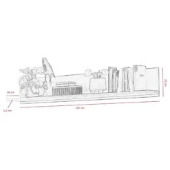 Étagère Murale Ambato -Wenko Soldes Boutique 1000309597 211118 0657420000505 SKETCH DETAILS P000000001000309597 sketch