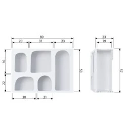 Étagère Murale Puca -Wenko Soldes Boutique 1000342084 220401 500 SKETCH DETAILS P000000001000342084 sketch