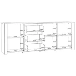 Enfilade Vassia 221 Cm -Wenko Soldes Boutique 1000344683 220414 501 SKETCH DETAILS P000000001000344683 sketch
