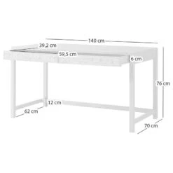 Bureau TAYLOR 2 Tiroirs -Wenko Soldes Boutique 1000345571 230628 500 SKETCH DETAILS P000000001000345571 sketch