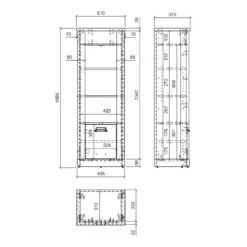 Étagère Shutter -Wenko Soldes Boutique 1000348689 220505 501 SKETCH DETAILS P000000001000348689 sketch