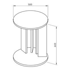 Bout De Canapé Nora -Wenko Soldes Boutique 1000366651 220906 500 SKETCH DETAILS P000000001000366651 sketch