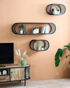Étagères Murales Oval - Lot De 3 -Wenko Soldes Boutique 1000375821 230817 021 MOOD DETAILS P000000001000375821 mood