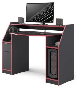 Bureau Ordinateur Joel 123cm Noir/rouge -Wenko Soldes Boutique 112012b709034a3f859fcd3adf8c2b86.cropped 76 20 844 967.processed