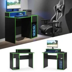 Bureau Ordinateur Kron Noir/Vert Set 7 -Wenko Soldes Boutique 120175a7b59d45f2bae717903e7e8122