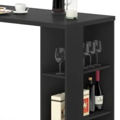 Table à Manger Noel 120x106cm Noir -Wenko Soldes Boutique 123e5094193447cba88c5a51588a96f7