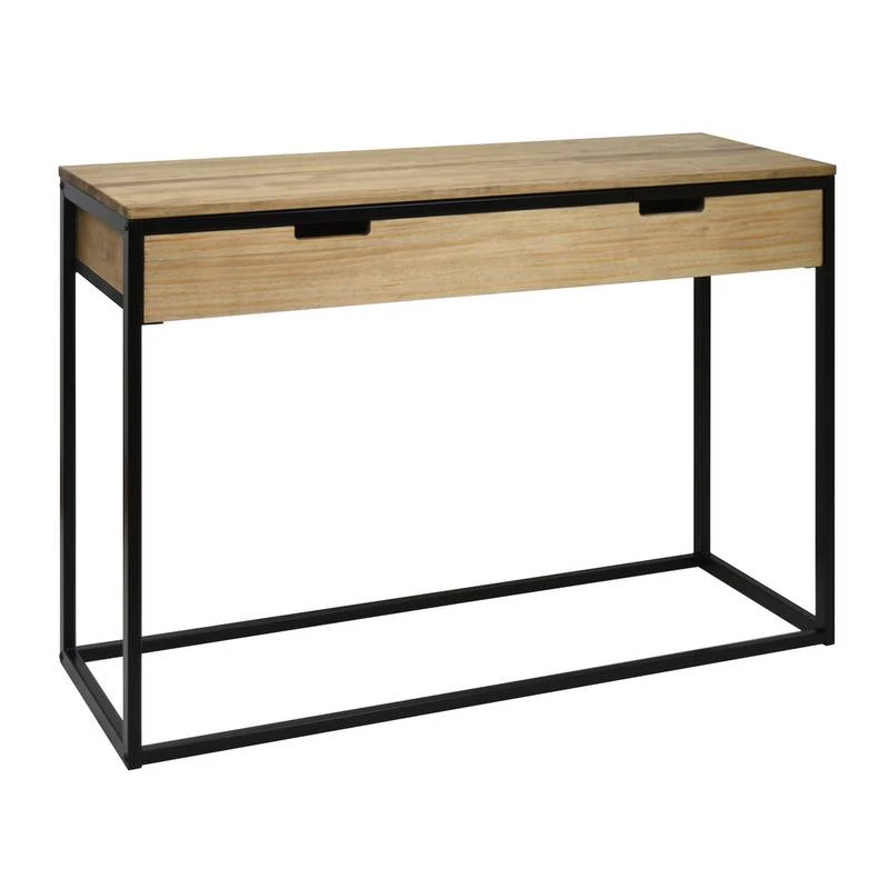 Console Avec Tiroir Icub 35x120cm Noir 3 Console Avec Tiroir Icub 35x120cm Noir – Image 3