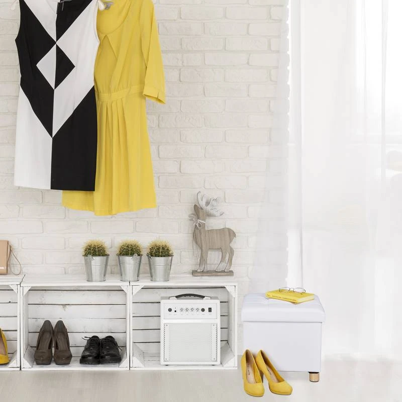 Pouf De Rangement En Similicuir 3 Pouf De Rangement En Similicuir – Image 3