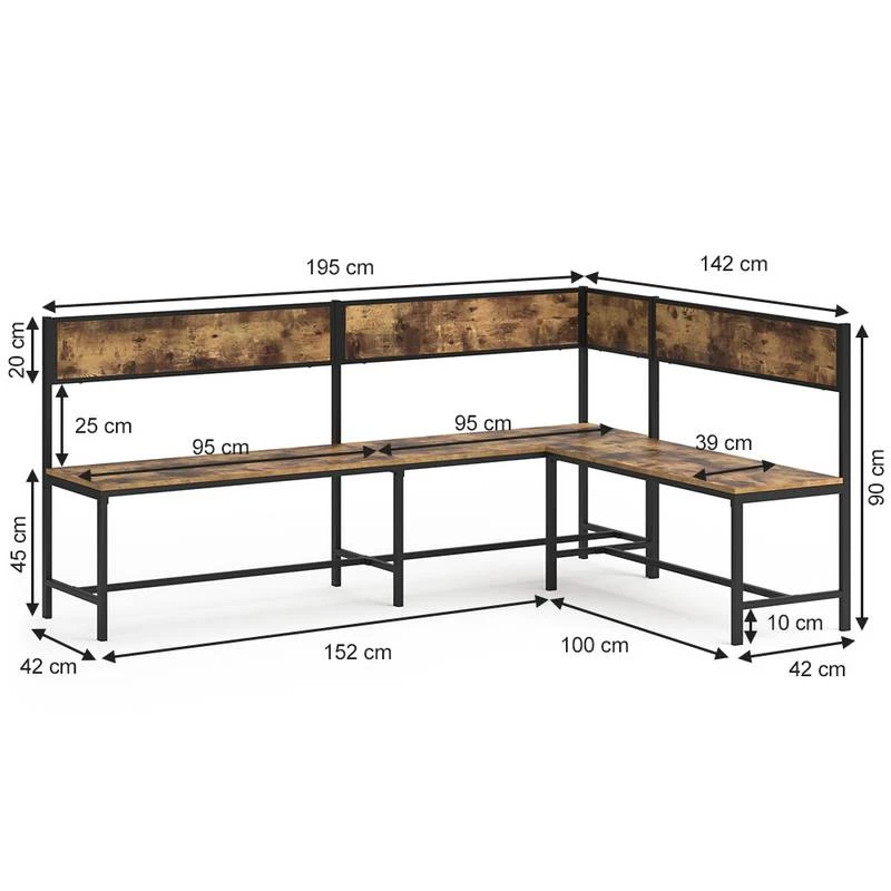 Ensemble De Bancs D'angle Fyrk 5 Ensemble De Bancs D'angle Fyrk – Image 5