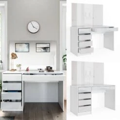 Coiffeuse Sherry Blanc Brillant Miroir -Wenko Soldes Boutique 1aa8cb28e7254af19c79c4ec3c618eb5