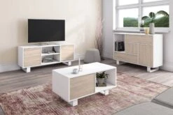 Buffet De Salon WIND Chêne/Blanc. -Wenko Soldes Boutique 1d3677cdc4fb4fa4b8fccf58c28dce43