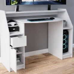 Bureau D'ordinateur Joel 123cm Noir -Wenko Soldes Boutique 1dd7ab45d1414258aa3017be56acc4e4
