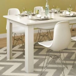 Table à Manger Karlos 140cm Blanche -Wenko Soldes Boutique 1f0ec31f81ce4cd88eaf6e29b9e9d11a