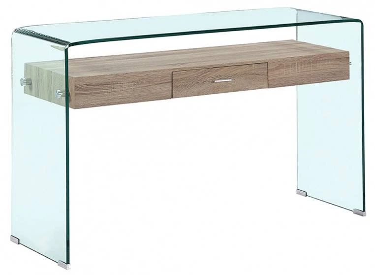 Console L125cm En Verre Trempé - ICE 1 Console L125cm En Verre Trempé - ICE