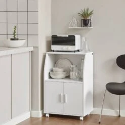 Desserte Micro-onde à Roulettes FRG241-W -Wenko Soldes Boutique 22776d9aacad44859558e5dca7044f8e