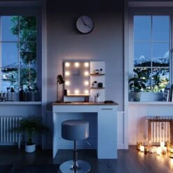 Coiffeuse Julia Avec Tabouret Et LED -Wenko Soldes Boutique 22edb2477bc840e89332ad06e023c74d