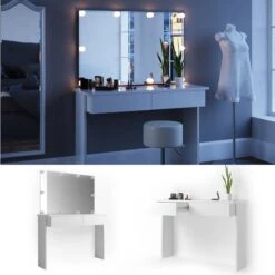 Coiffeuse Azuravec Miroir Et LED -Wenko Soldes Boutique 2389ac635c6845029449daf85a272d90