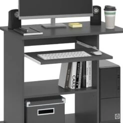 Bureau Ordinateur Harm Anthracite -Wenko Soldes Boutique 26e1ee532ded46c1a49a1082038e2b5e