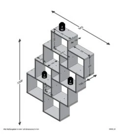 Etagère Murale 11 Compartiments Laurio -Wenko Soldes Boutique 279e3ccbf9be40d8889bda5644890bfd