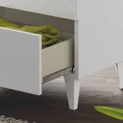 Chevet Vera 2 Tiroir, Blanc Brillant -Wenko Soldes Boutique 27a2c6f852ad466889c13364106fc9e2