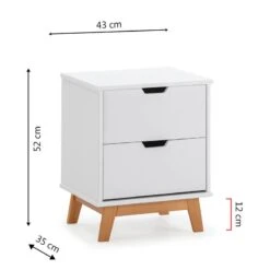 Table Chevet Miranda 2 Tiroir Anthracite -Wenko Soldes Boutique 29df4ad247824854bc8925c61e151ba7