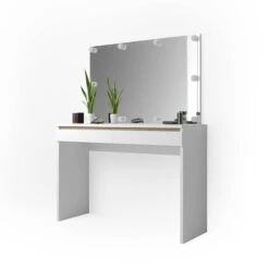 Coiffeuse Emma Blanc/sonoma Avec LED -Wenko Soldes Boutique 2a6565f0ebc74e05a2110243191c0295