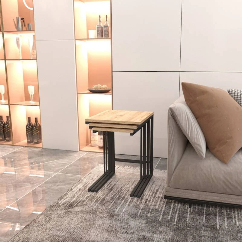 Set De 3 Tables D'appoint Jakobstad 4 Set De 3 Tables D'appoint Jakobstad – Image 4