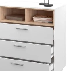 Commode Beatrice Blanc/sonoma -Wenko Soldes Boutique 2c4207f5f8e14a0c8fe6e5fc05ca8d40