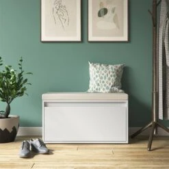 Banc à Chaussures Iker Blanc -Wenko Soldes Boutique 2d6b62efcfa34716ad8772964375cdb8